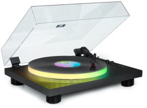Gramofon Bigben PARTYBTTDLIGHT z wbudowanymi głośnikami i Bluetooth i oświetleniem LED 1