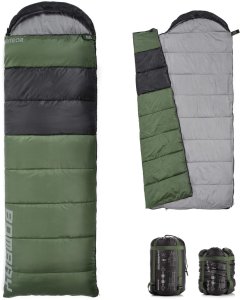 Śpiwór Meteor Bombay L oliwkowy/czarny Uniwersalny 13