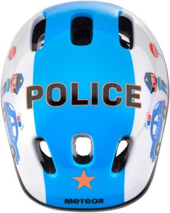 Kask rowerowy Meteor KS06 S 48-52 cm Police Uniwersalny 4