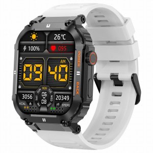 Zegarek chłopięcy KOMUNIA SMARTWATCH GRAVITY LUTON GT6-8 czarny/ biały gumowy 2