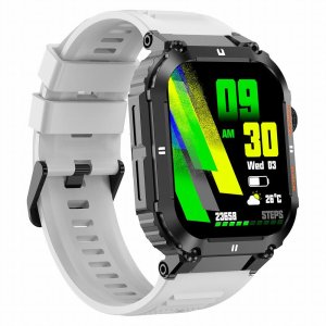 Zegarek chłopięcy KOMUNIA SMARTWATCH GRAVITY LUTON GT6-8 czarny/ biały gumowy 6