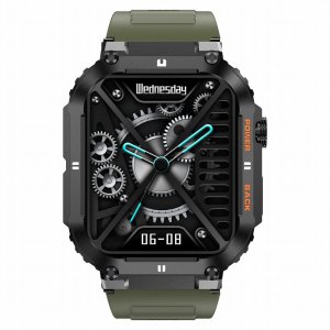 Zegarek chłopięcy KOMUNIA SMARTWATCH GRAVITY LUTON GT6-6 czarny/ khaki gumowy 3
