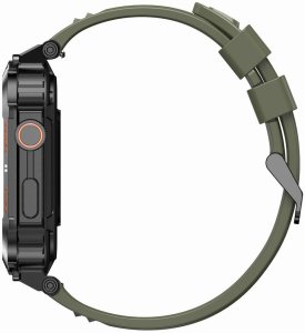 Zegarek chłopięcy KOMUNIA SMARTWATCH GRAVITY LUTON GT6-6 czarny/ khaki gumowy 9