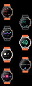 Zegarek Komunijny SMARTWATCH-GPS- GRAVITY GT24-4 SR/BK/OG 19