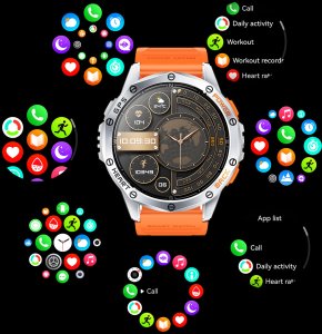 Zegarek Komunijny SMARTWATCH-GPS- GRAVITY GT24-4 SR/BK/OG 21