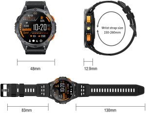 Zegarek Komunijny SMARTWATCH-GPS- GRAVITY GT24-4 SR/BK/OG 24