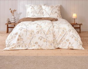 Pościel flanelowa 200x220 cm Pinzolo 5460/180 sand 2