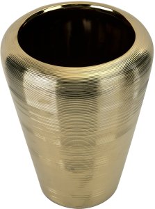 Wazon ceramiczny 34 cm w kolorze złota 441565 3