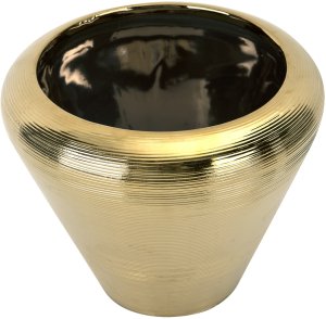 Wazon ceramiczny 20 cm w kolorze złota 441563 4
