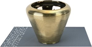 Wazon ceramiczny 20 cm w kolorze złota 441563 8