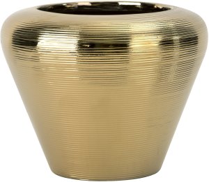 Wazon ceramiczny 16 cm w kolorze złota 441562 1