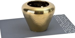 Wazon ceramiczny 16 cm w kolorze złota 441562 8