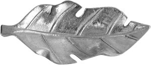 Taca ozdobna patera Liść srebrny 22 cm 2