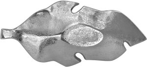 Taca ozdobna patera Liść srebrny 22 cm 4