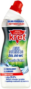 ŻEL DO WC KRET AKTYWNY CHLOR CLASSIC BIEL 750ML 3