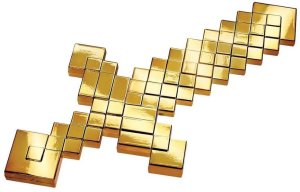 Miecz Minecraft złoty EDUKAMP 1