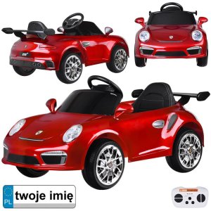 Autko elektryczne na akumulator czerwone Porsche RUF CTR3 + pilot PA0327 EDUKAMP 1