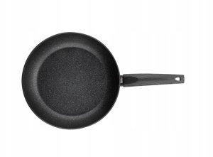 PATELNIA BONO 26 CM IND. (CZARNA, POWŁOKA IMITUJĄCA KAMIEŃ, UCHWYT CZARNY) 4