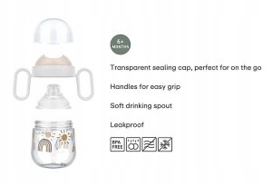 KUBEK DZIECIĘCY NIEKAPEK MIO 200 ML LITTLE FARM 108017065399 4