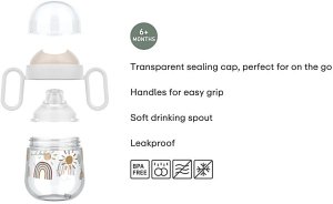 Mepal KUBEK DZIECIĘCY NIEKAPEK MIO 200 ML LITTLE FARM 108017065399 4