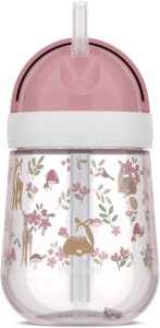 KUBEK DZIECIĘCY ZE SŁOMKĄ 300ML MIO FAIRY GARDEN 108014065406 2