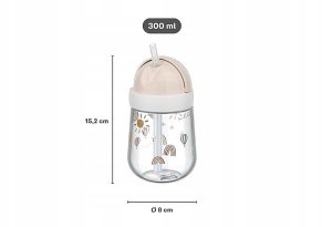 KUBEK DZIECIĘCY ZE SŁOMKĄ 300ML MIO FAIRY GARDEN 108014065406 3