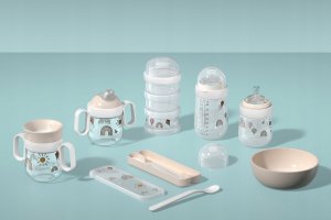 KUBEK DZIECIĘCY ZE SŁOMKĄ 300ML MIO FAIRY GARDEN 108014065406 5