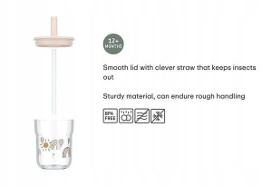 SZKLANKA DZIECIĘCA ZE SŁOMKĄ MIO 250ML LITTLE FARM 108023065399 4