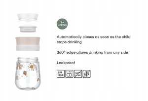 KUBEK DZIECIĘCY TRENINGOWY DO NAUKI PICIA MIO 300 ML FOREST FRIENDS 5