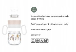 KUBEK DZIECIĘCY TRENINGOWY DO NAUKI PICIA MIO 200 ML FOREST FRIENDS 6