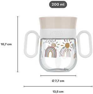 Mepal KUBEK DZIECIĘCY TRENINGOWY DO NAUKI PICIA MIO 200 ML FAIRY GARDEN 4