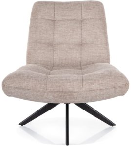 FOTEL ALICE BREGO CZARNY MAT STELAŻ/ J.BEŻ 31 3