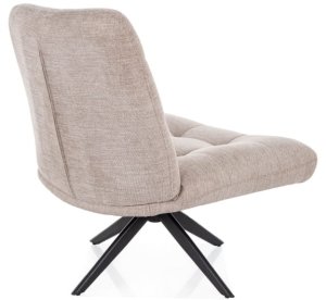 FOTEL ALICE BREGO CZARNY MAT STELAŻ/ J.BEŻ 31 4