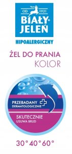 ZEL DO PRANIA KOLOR HIPOALERGICZNY BIAŁY JELEN 5L 2