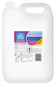 ZEL DO PRANIA KOLOR HIPOALERGICZNY BIAŁY JELEN 5L 4
