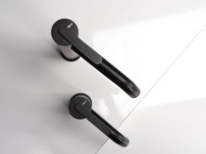 Bateria umywalkowa Rea Ontario Czarna Wysoka 5