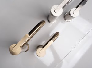 Bateria umywalkowa Rea Ontario Nikiel Szczotkowany Wysoka 5