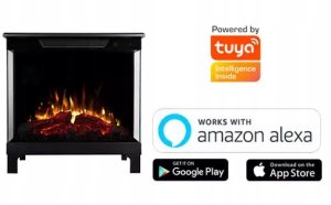 Aflamo Wkład TOWER 46, wkład elektryczny LED AFLAMO PLUS z DŹWIĘKIEM 12