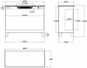 Aflamo Wkład TOWER 76, wkład elektryczny LED AFLAMO PLUS z DŹWIĘKIEM 2