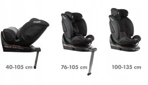 FOTELIK SAMOCHODOWY GOCAR od 40 do 135 cm BLACK GREY 5906601700699 12