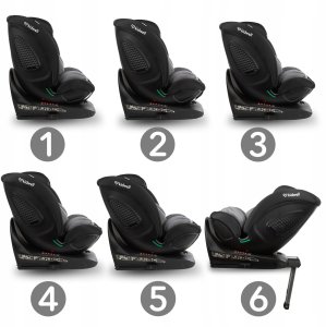 FOTELIK SAMOCHODOWY GOCAR od 40 do 135 cm BLACK GREY 5906601700699 13