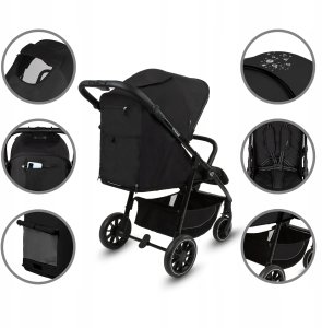 KIDWELL WÓZEK SPACEROWY ENZO BLACK 5906601700521 2