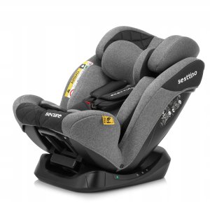FOTELIK SAMOCHODOWY SESTTINO SECURE PRO GRAY 0-36 KG 40-150cm 3