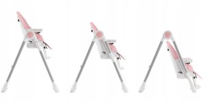 KRZESEŁKO DO KARMIENIA SESTTINO NUI PINK 12