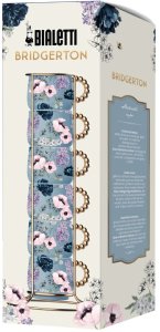 Bialetti - Zestaw 6 filiżanek do espresso na stojaku Bridgerton 2