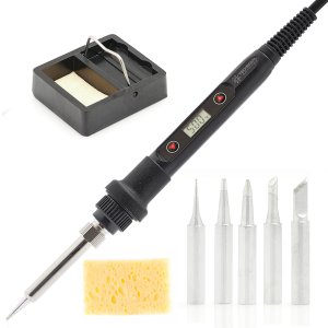 Mocna Lutownica Kolbowa 80W LCD Mata Groty Topnik 2