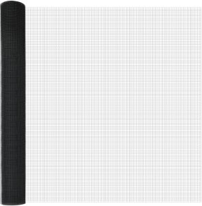 vidaXL Ogrodzenie z drutu spawanego z 13 słupkami Szary 1.4x50 m Stal 5