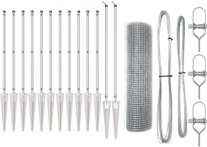 vidaXL Ogrodzenie z drutu spawanego z 13 kolcami 1x25 m stal ocynkowana 2