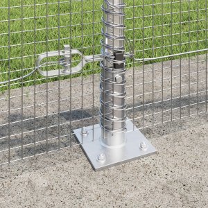 vidaXL Ogrodzenie ze spawanych drutów z 13 prętami 0.6x100 m stal ocynkowana 4