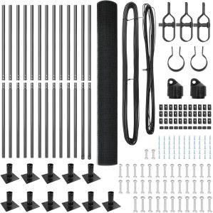 vidaXL Ogrodzenie spawane z 13 słupkami z kołnierzami Szary 1.4x25 m Stal 5